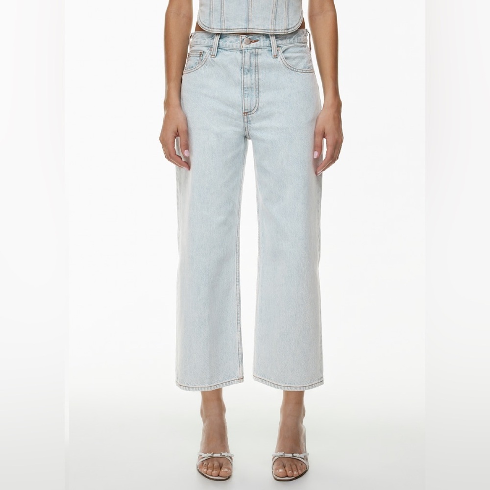 NEW Denim Forum The '90s Iggy Lo-rise Cropped Jean Size 27 - Picture 2 of 12